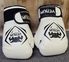 Guantes de boxeo de entrenamiento Venum Elite gancho y bucle - blancos/negros 12 oz 12 oz segunda mano  Embacar hacia Argentina