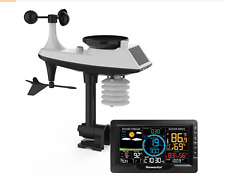 Newentor Weather Station Wireless Indoor Outdoor with Rain Gauge and Wind Speed for sale  Shipping to South Africa