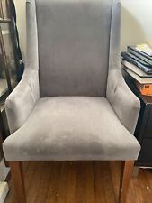 gray linen wood chair for sale  Evanston