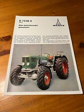 Prospekt deutz d7506 gebraucht kaufen  Spraitbach