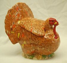 Holland Mold Turkey Cookie Jar Thanksgiving Centerpiece Holiday Country Farm USA for sale  Birch Tree
