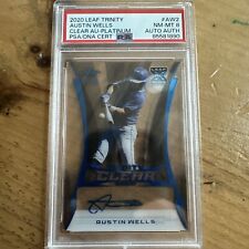 2020 Austin Wells Leaf Trinity Clear Auto Platinum XRC 14/25 PSA 8 Mint for sale  Shipping to South Africa