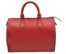 Używany, Autentyczna torba Louis Vuitton Epi Speedy 25 Boston czerwona M43017 LV 3600I na sprzedaż  Wysyłka do Poland