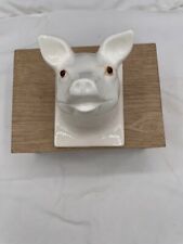 White ceramic pig for sale  Shipping to Ireland