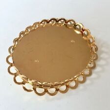 Oval gold brooch for sale  LONDON