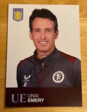 Unai Emery, Aston Villa FC, Cartão Oficial 2023/24 Club, Pré-Assinado, 6x4 comprar usado  Enviando para Brazil