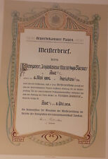Jugendstil meisterbrief 1920 gebraucht kaufen  Ahlefeld-Bistensee, Hütten