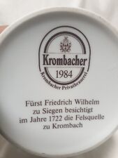 Krombacher pils jahreskrug gebraucht kaufen  Gosenbach,-Eiserfeld