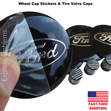 4 FORD Wheel Cap Hub Sticker Decal 2.20" & 4 Tire Valve Stem Caps (BUNDLE DEAL) segunda mano  Embacar hacia Argentina