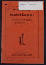 1926 Groton-Fernery Telefone Mútuo Stratford Exchange Directory S Dakota C344, usado comprar usado  Enviando para Brazil