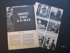 "Shoot Like a G-Man"" experto tiro con pistola artículo de revista vintage segunda mano  Embacar hacia Argentina