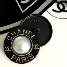 Usado, Ø 22 mm Set 2 Botones de Recambio Botones de Metal CC Chanel Botón Sellado Logotipo segunda mano  Embacar hacia Argentina