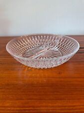 Princess House Highlights Lead Crystal 8” Divided Serving Dish Bowl for sale  The Villages