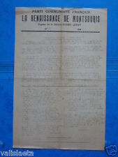 Tract communiste liberation d'occasion  Toulon-