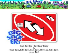 Usado, Adesivo Uno Reverse Draw 4 cartões de crédito cartão SMART, envelope de cartão comprar usado  Enviando para Brazil