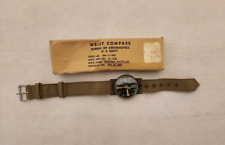 Brújula de muñeca Waltham Watch Co vintage Segunda Guerra Mundial R88-C-890,, funciona, con caja segunda mano  Embacar hacia Argentina