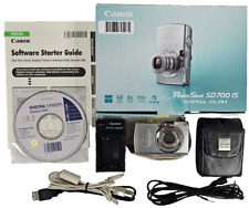 Câmera Digital ELPH Funcionando Canon PowerShot SD700 IS 6MP Prata Zoom Óptico 4x comprar usado  Enviando para Brazil