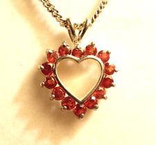 Red stone heart for sale  Durand