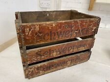 Vintage wooden schweppes for sale  READING