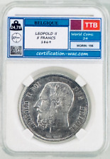 Leopold francs 1869 d'occasion  Paris II