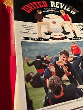 Manchester united programmes for sale  GAINSBOROUGH