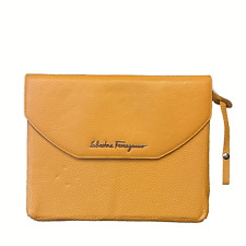 Salvatore Ferragamo- Yellow Leather Tablet Case for sale  Shipping to South Africa