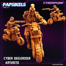 Papsikels impreso en 3D Cyberpunk ciencia ficción Cyber Skelerider Arturito - 28 mm 32 mm segunda mano  Embacar hacia Argentina