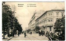 Poland Warszawa - ul. Krolewska 1913 okładka na K. Wojutyńskim opublikowana pocztówka na sprzedaż  Wysyłka do Poland