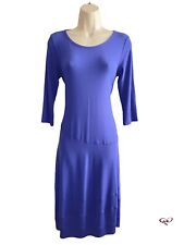 Eileen Fisher - Purple Blue Jersey Lantern Dress - Fitted- 3/4 Sleeve ✨Size XS, usado comprar usado  Enviando para Brazil