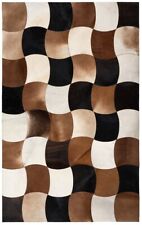 Cowhide patchwork rug for sale  LONDON