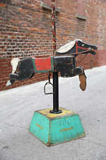 Antique Wood Horse Carnival Ride American Folk Art Amusement Park Barber Pole for sale  Shipping to Canada