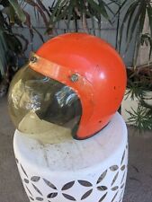 VINTAGE Bell ?  HELMET ORANGE 1960's 70's for sale  Shipping to South Africa