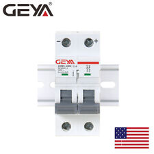 Used, GEYA Solar DC Mini Circuit Breaker 2P MCB 6/10/16/25/32/40/50/63/80/100/125Amp for sale  Shipping to South Africa