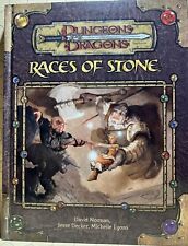 Dungeons and Dragons 3a edición. Carreras de piedra primera impresión casi como nueva, usado segunda mano  Embacar hacia Argentina