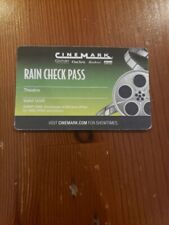 Cinemark raincheck pass for sale  Evanston