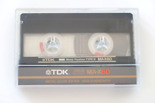 TDK MA-X 60 Premium Metal Position Type IV Blank Audio Cassette - 1986, used for sale  Shipping to South Africa