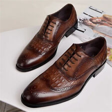 Usado, Sapatos sociais formais masculinos Brogue sapatos Oxford sapatos de negócios ponta de asa comprar usado  Enviando para Brazil