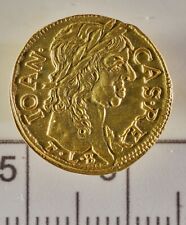 POLONIA 1/2 ducado 1660 moneda de oro Johann Casimir, usado segunda mano  Embacar hacia Argentina