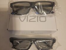 Juego de 2 pares de gafas 3D Vizio Theater negras funciona para cine caja abierta segunda mano  Embacar hacia Argentina