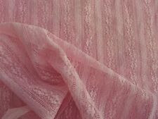 Vestido de renda floral listrado rosa vintage feito por jarda 36"L x 35cm de largura, usado comprar usado  Enviando para Brazil