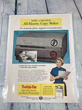 Vintage 1955 Thermo-Fax Electric Copy Maker Print Ad Magazine Advertisement 3M for sale  Shipping to South Africa