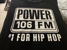 Camiseta de estación de radio Power 106 FM LA negra pequeña #1 para hip hop Felly Fell de colección segunda mano  Embacar hacia Argentina