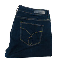 Usado, Jeans jeans feminino Calvin Klein tamanho W29 L32 azul escuro designer cintura média elástico comprar usado  Enviando para Brazil