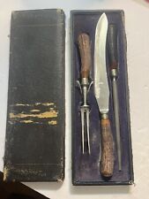 stag carving set for sale  USA