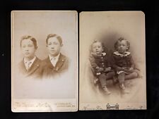 Used, 2 Antique Victorian Cabinet Cards Of Same Brothers Twins? Johnstown Pennsylvania for sale  Shipping to South Africa