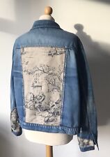 Denim jacket upcycled for sale  MANCHESTER