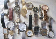 MIXED LOT OF 16 MENS VINTAGE WATCHES FOR PARTS REPAIR OR BATTERIES for sale  Shipping to South Africa