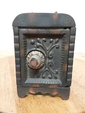 Used, Antique Cast Iron & Metal Coin Bank Combination Lock, Safe Toy, Rare for sale  Shipping to South Africa
