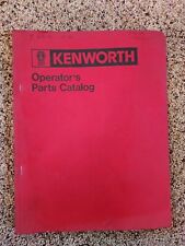 Kenworth operator parts for sale  Conger