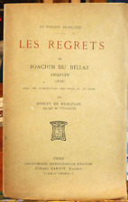 Regrets joachim bellay d'occasion  Aubenas